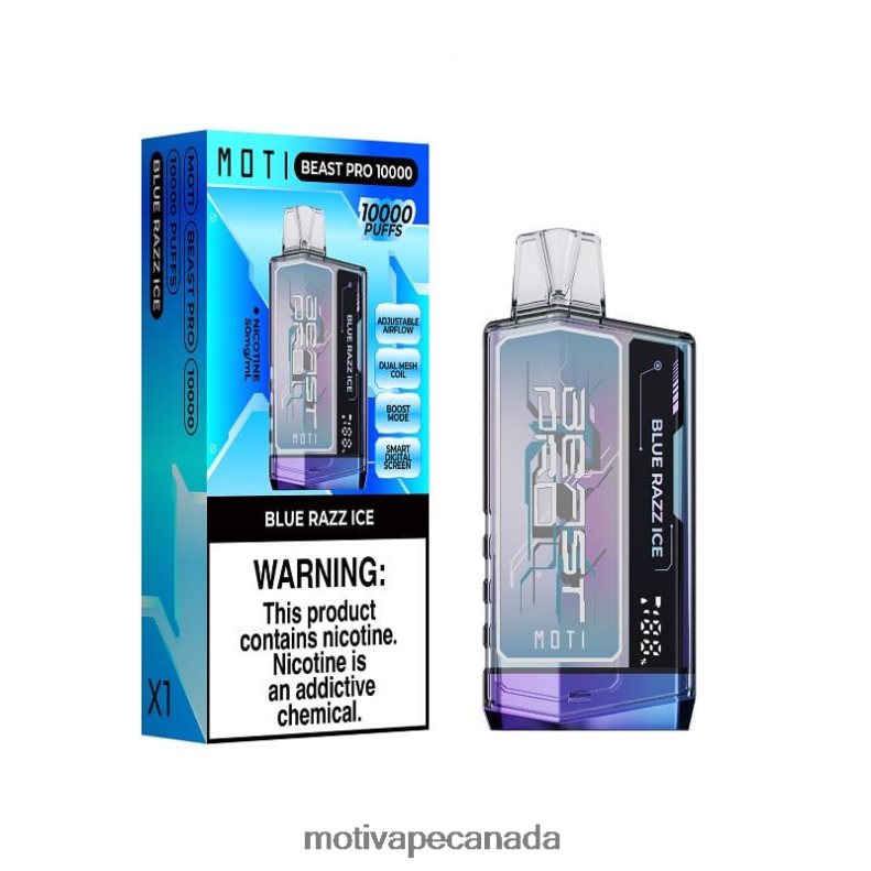 MOTI Beast Pro Disposable Vape (5%, 10000 Puffs) Blue Storm X2PXBV38 - MOTI Vape For Sale