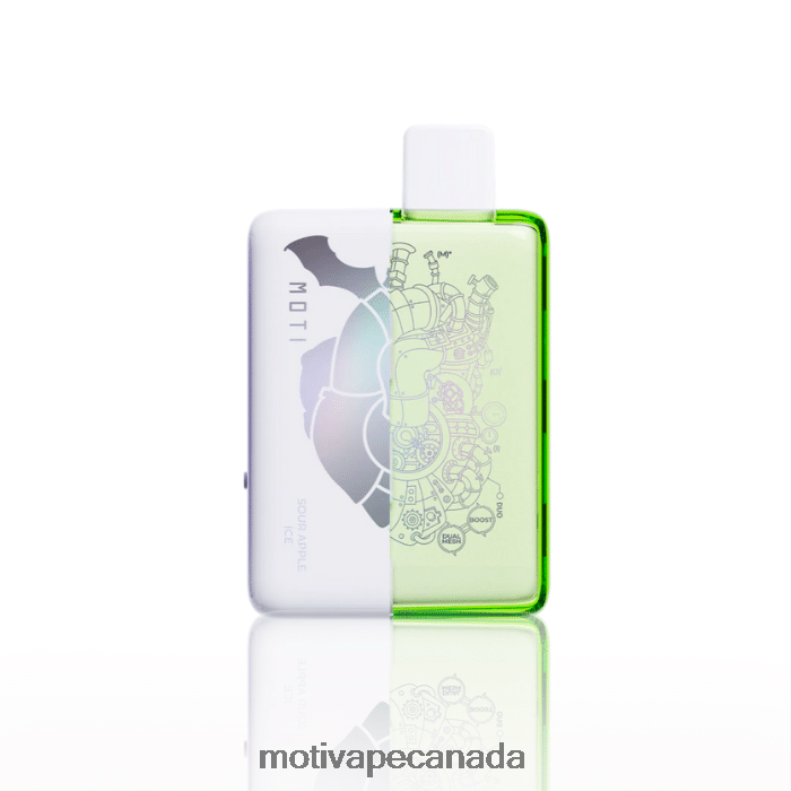 MOTI Duo 9000 Disposable Vape (5%, 9000 Puffs) Sour Apple Ice X2PXBV65 - MOTI Vape Disposable Canada