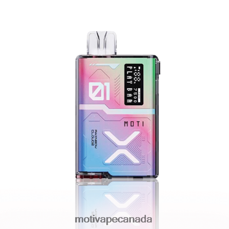 MOTI Play Bar 7500 Disposable Vape (5%, 7500 Puffs) Rainbow Cloudz X2PXBV57 - MOTI Vape Near Me