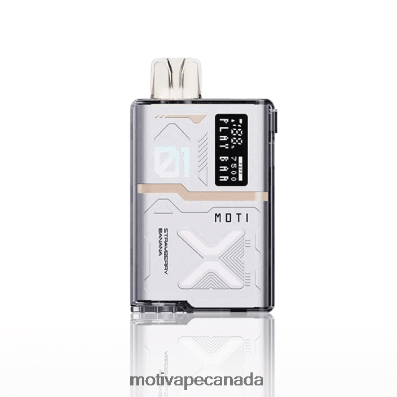 MOTI Play Bar 7500 Disposable Vape (5%, 7500 Puffs) Strawberry Banana X2PXBV55 - MOTI Vape Disposable Canada
