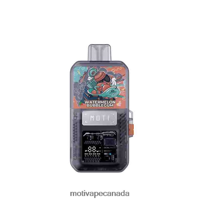 MOTI Go Pro Disposable Pod+Device Watermelon Bubblegum X2PXBV81 - MOTI Vape Canada
