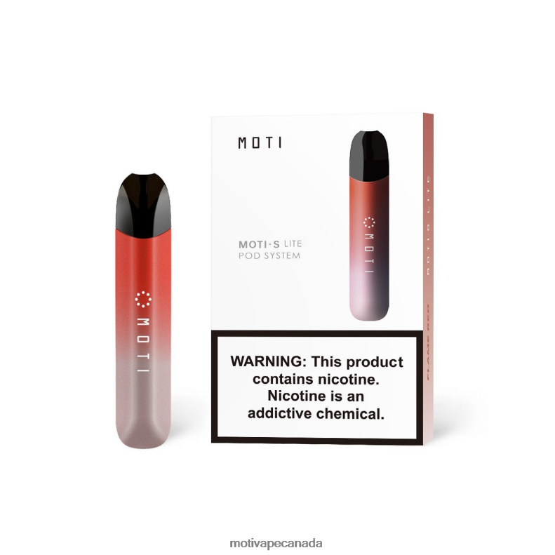 MOTI S Lite Premium Device Flame Red X2PXBV114 - MOTI Vape Ltd
