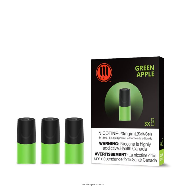 MOTI Classic Pods Green Apple X2PXBV103 - MOTI Vape Price