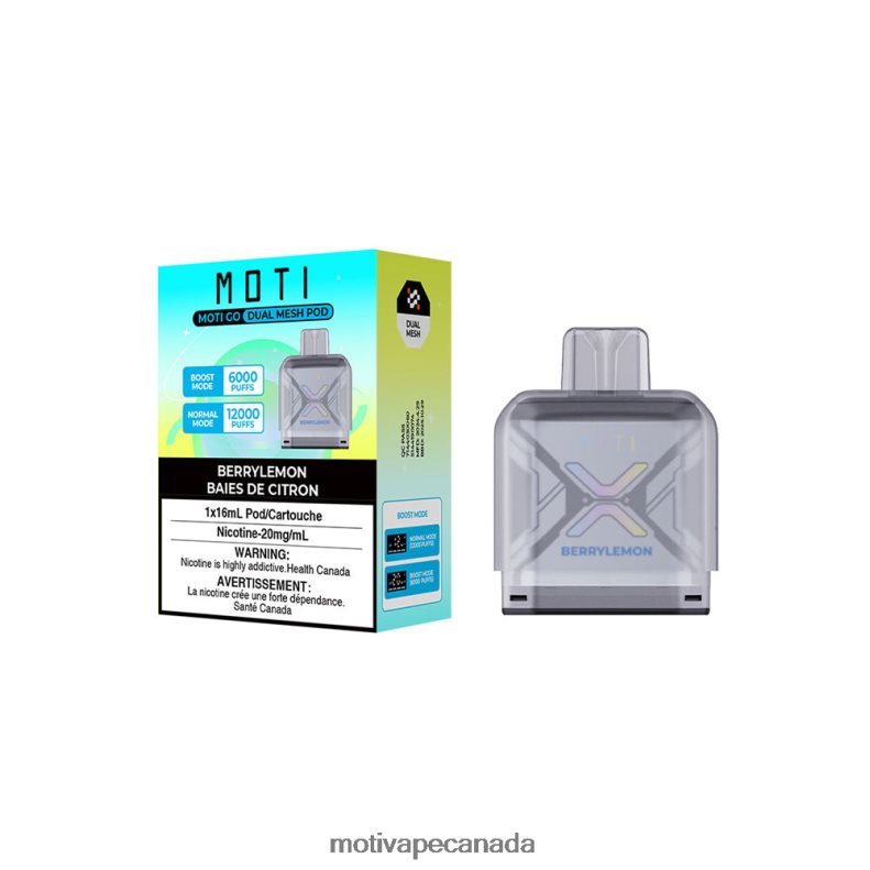 MOTI Go Pro Disposable Pod Berry Lemon X2PXBV90 - MOTI Vape Vancouver