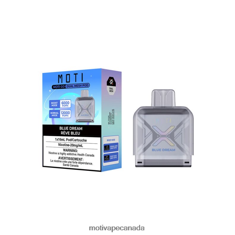 MOTI Go Pro Disposable Pod Blue Dream X2PXBV93 - MOTI Vape Price