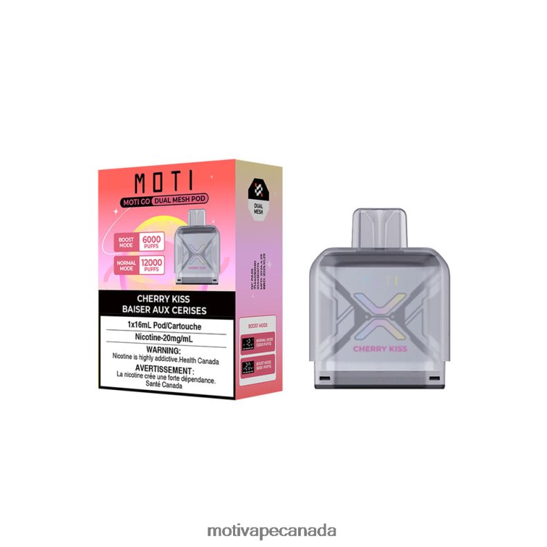 MOTI Go Pro Disposable Pod Cherry Kiss X2PXBV96 - MOTI Vape Pods Canada