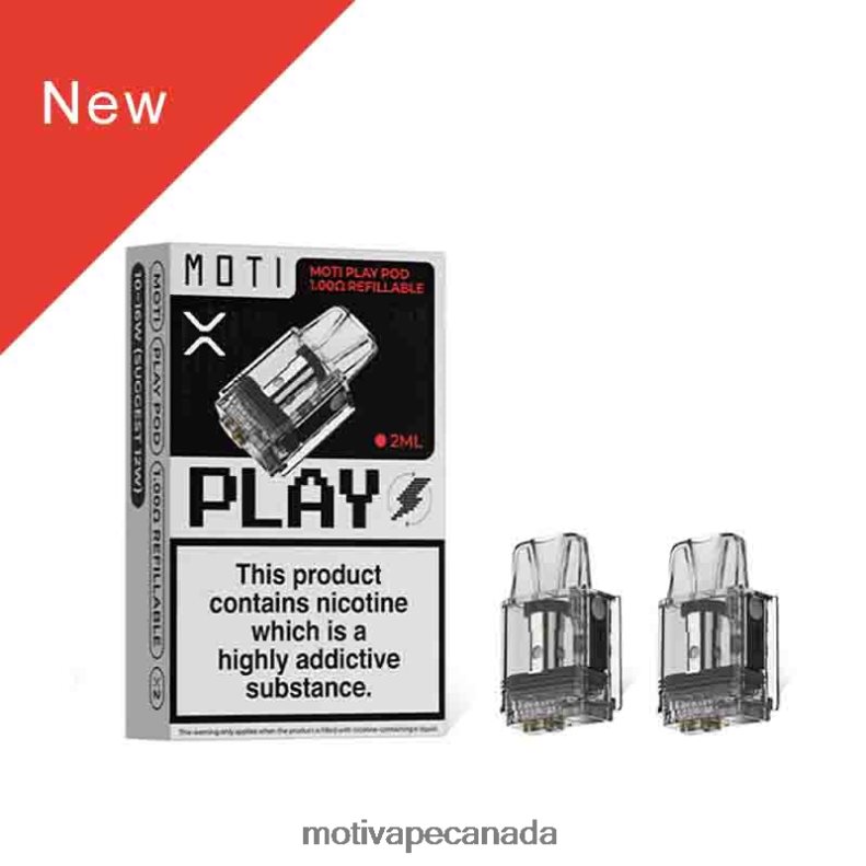 MOTI Play Pod 1.00 Ohm Refillable 1PC X2PXBV121 - MOTI Vape Canada